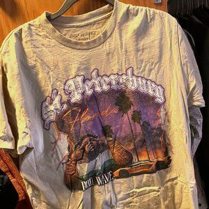 Rod Wave T-Shirt, Mens Large, Cream